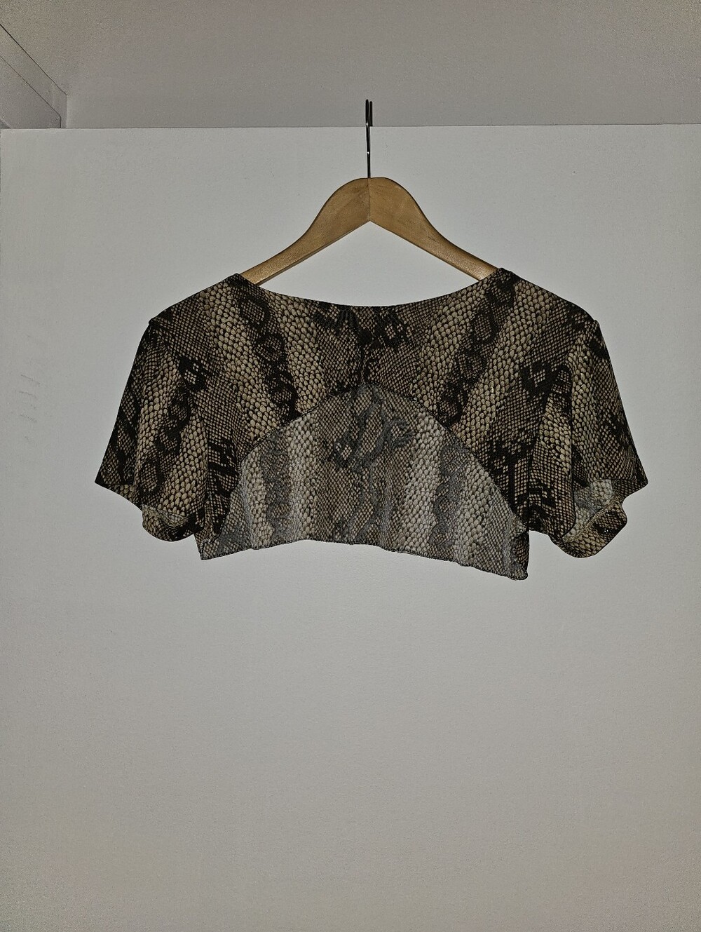 Snake-Print Bolero